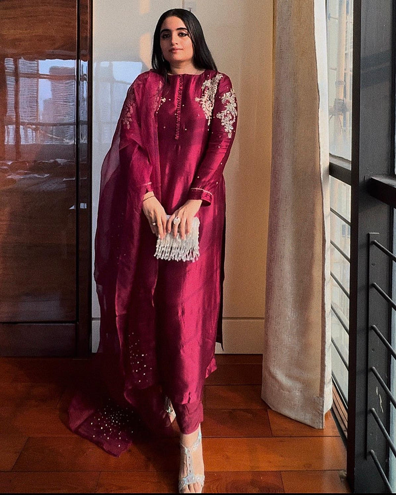 NOOR - Luxe Silk Suit