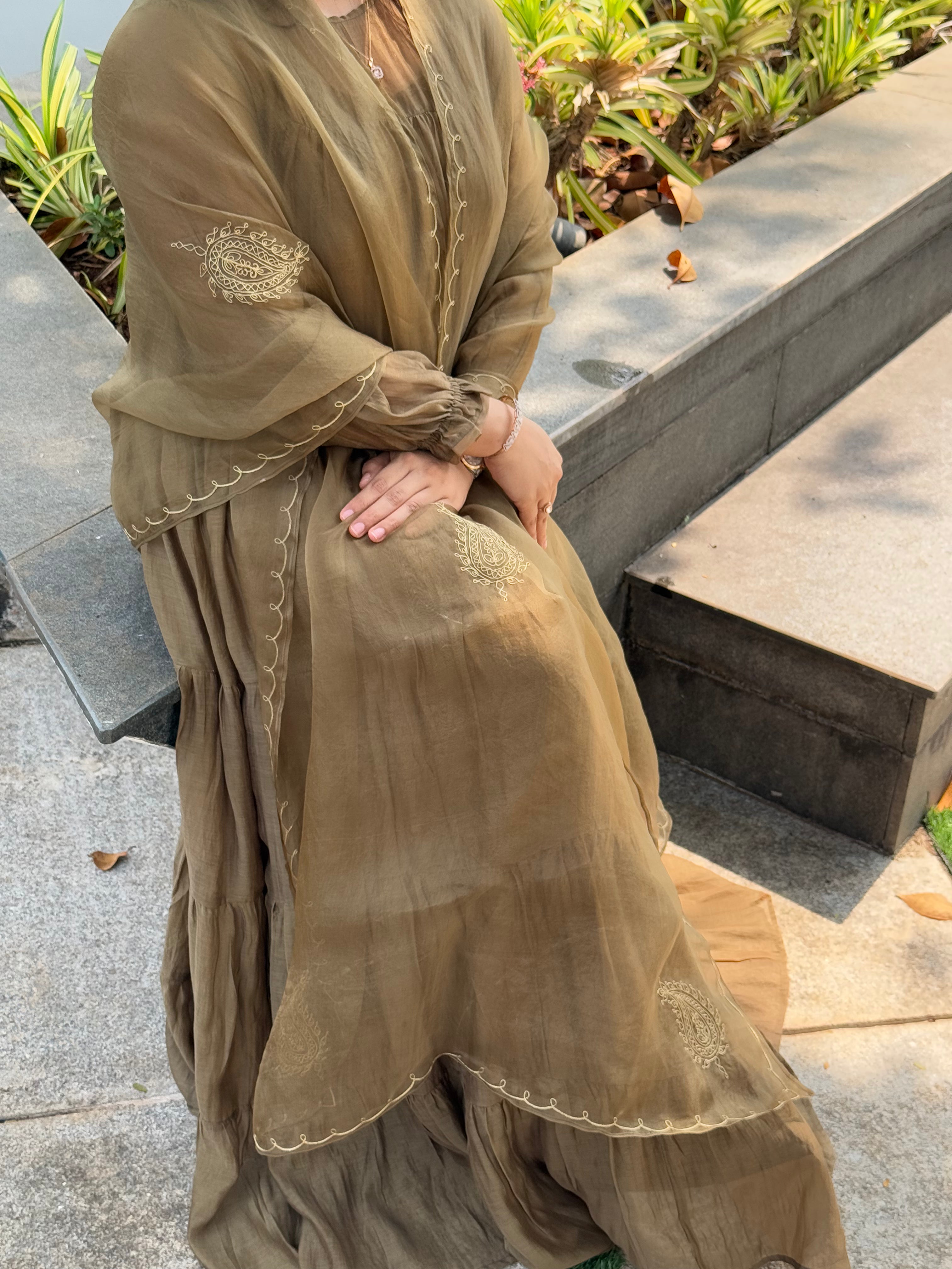 DORIYAN - Ruffled Layer Dress – JAHAAN INDIA