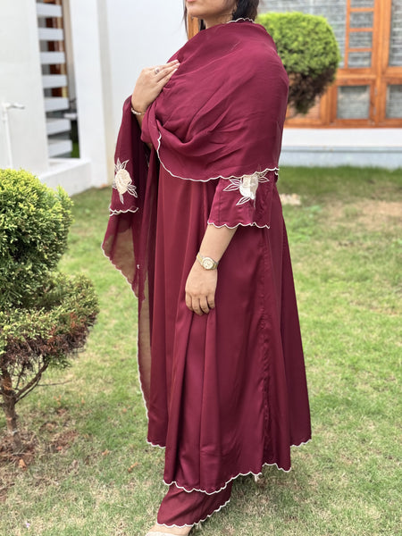 NOOR - Maroon Armani Suit