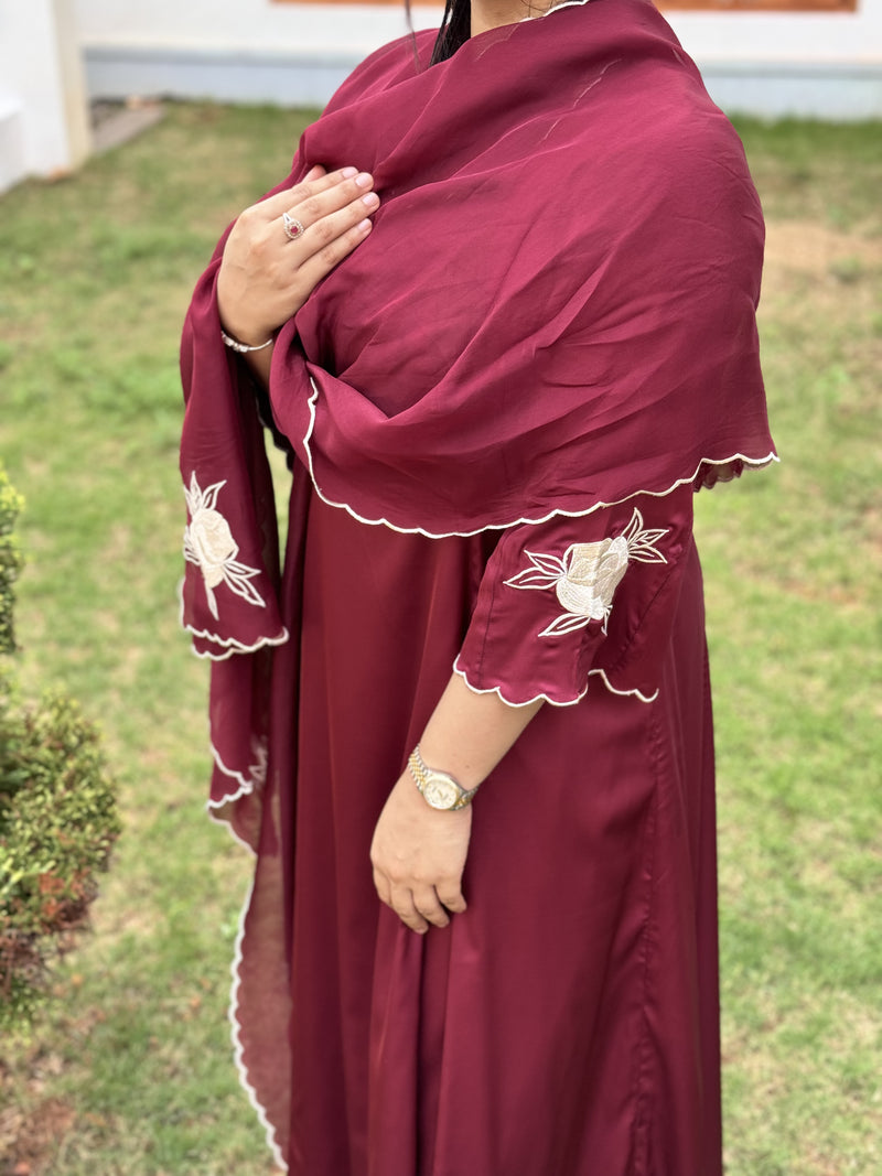 NOOR - Maroon Armani Suit