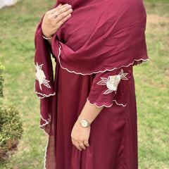 NOOR - Maroon Armani Suit