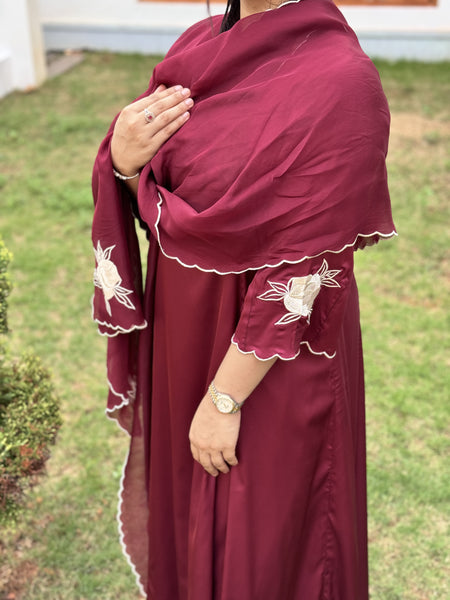 NOOR - Maroon Armani Suit