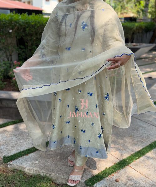 GUL E NEEL - Floral Crush Tissue Suit